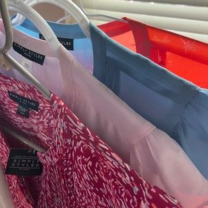 Pleated Blouses Lot size small and petite small